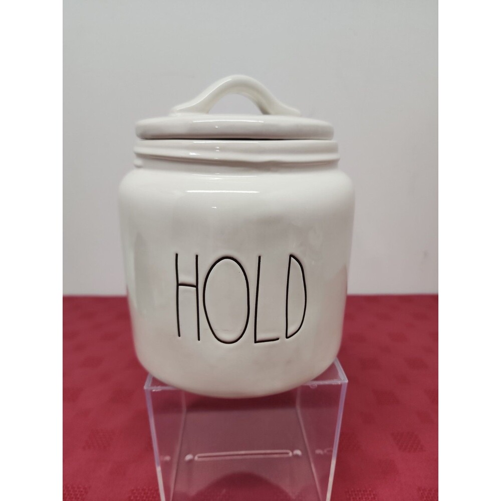 Rae Dunn Artisan By Magenta 6" Wide Mouth LL HOLD Cannister Farmhouse Rustic NWT